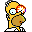 Homer's vacuumed eye icon